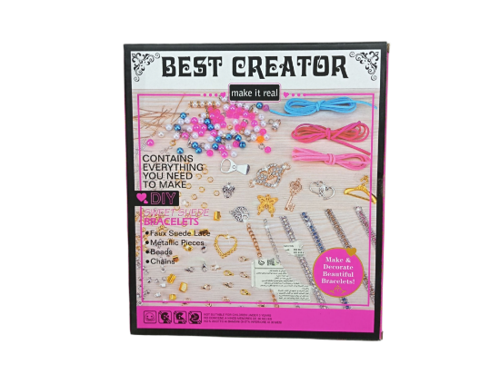 صورة مجموعة أساور  يدوية لصنع وتزيين الأساور الجميلة، ومناسبة للأعمار 6 سنوات فما فوق.